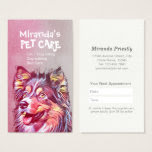 Pet Care Sitting Bathing and Grooming Beauty Salon Business Card