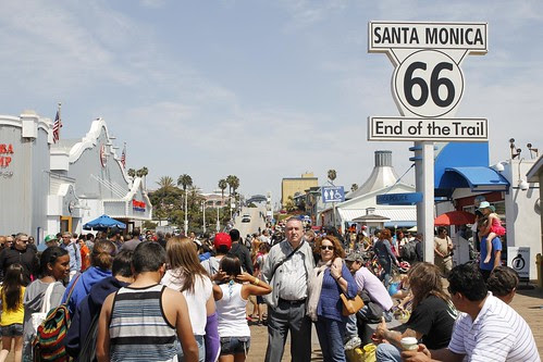Fin de la Ruta 66 en Santa Monica (California)
