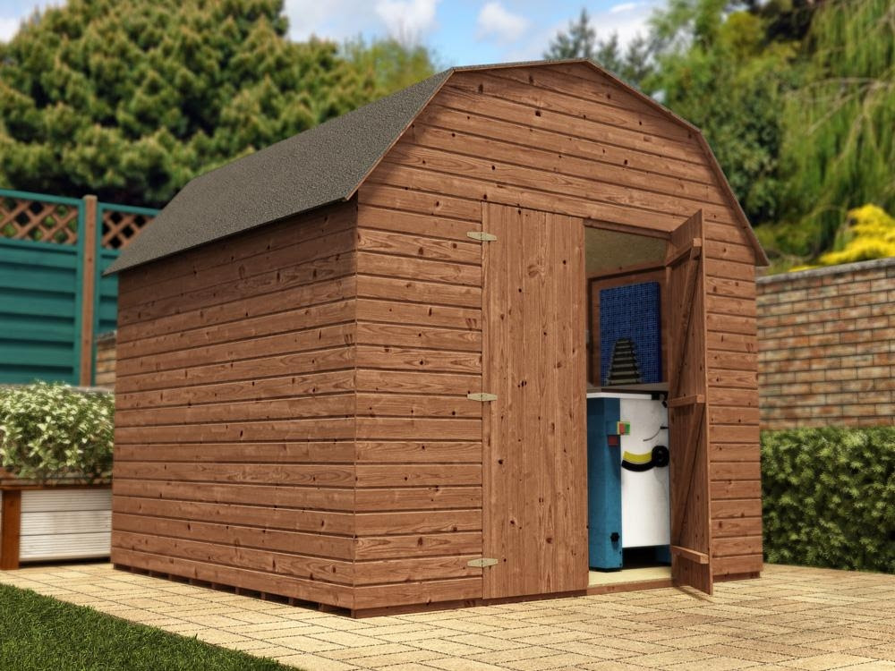 Dunster house lean to shed