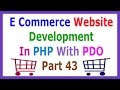 E Commerce Website Development In PHP With PDO Part 43 Creating User Table