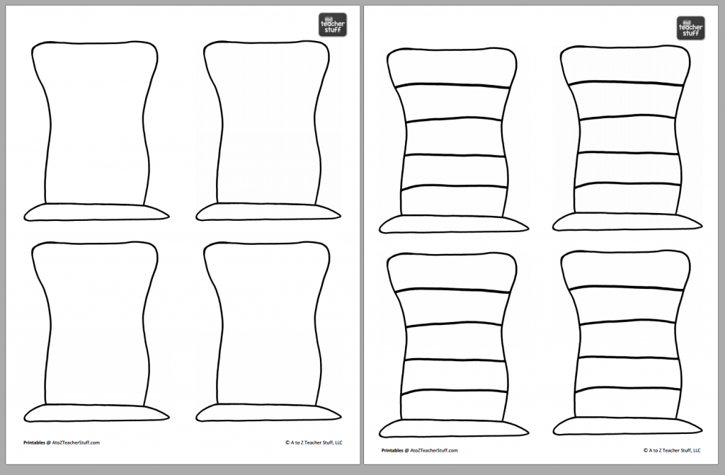 hat printables for dr seuss cat in the hat or just hats