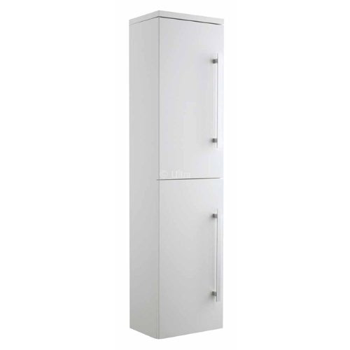 Ultra Design White Wall Mounted Tall Side Cabinet 