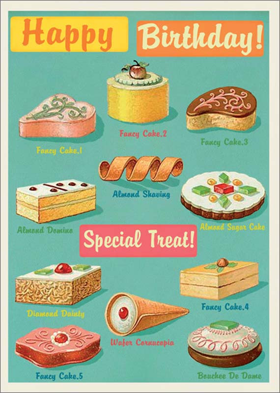 Lip International Desserts Birthday Card Lg003