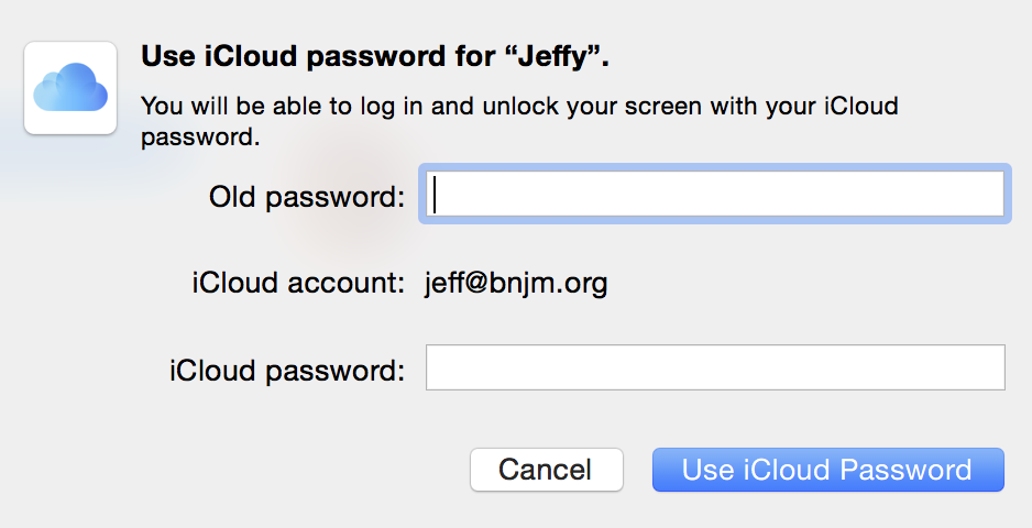 iCloud Password