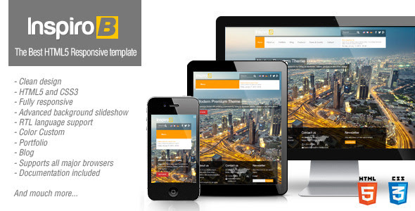 Inspiro B - Responsive HTML5 Template 