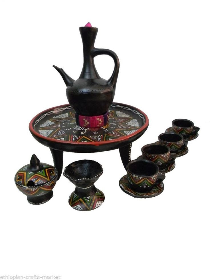coffee sugar for of Burner Sugar Bowl,Frankincense Pot,Cups, Clay Coffee Set Ethiopian
