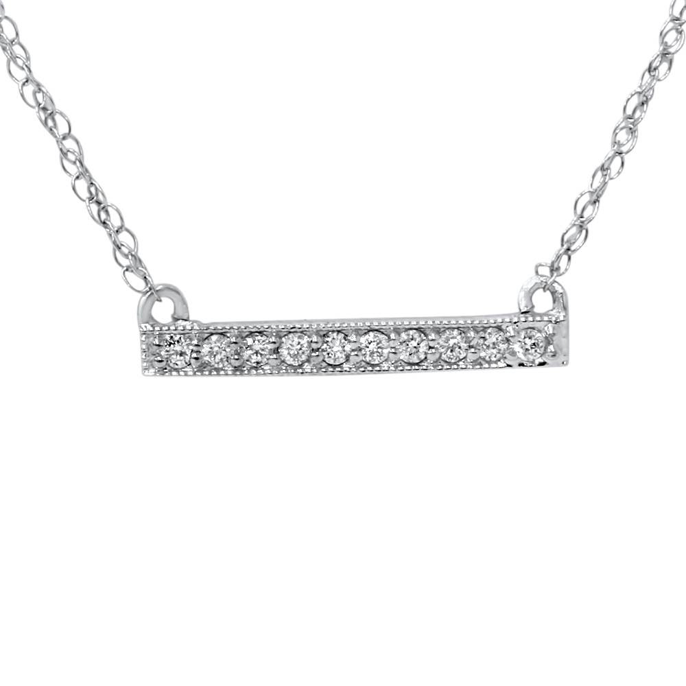 Petite Diamond 14K Pendants (Infinity, Bar, Horseshoe, Ribbon, or Heart