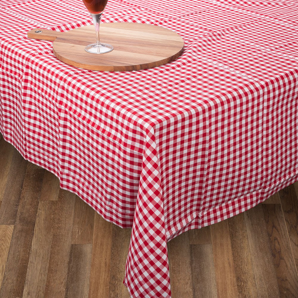 Rans - Red Gingham Large Tablecloth | Peter's of Kensington