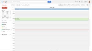 Google Calendar Day view