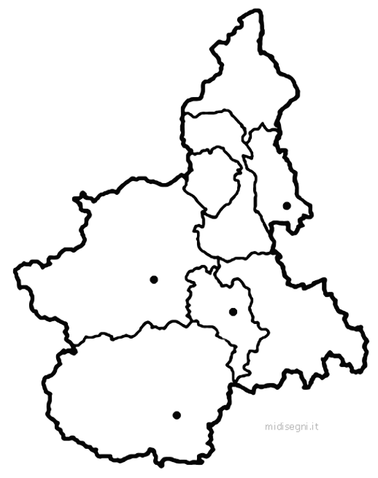 Cartina Muta Piemonte Da Stampare