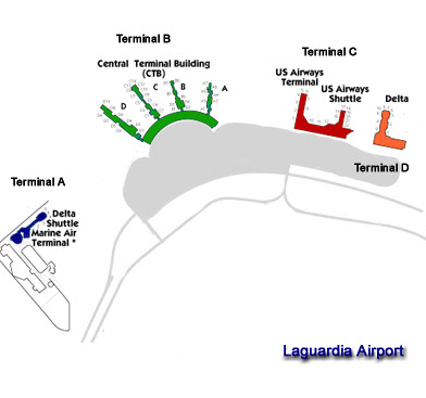 Lga Terminal Map Delta Laguardia LGA airport terminal map   LaGuardia map