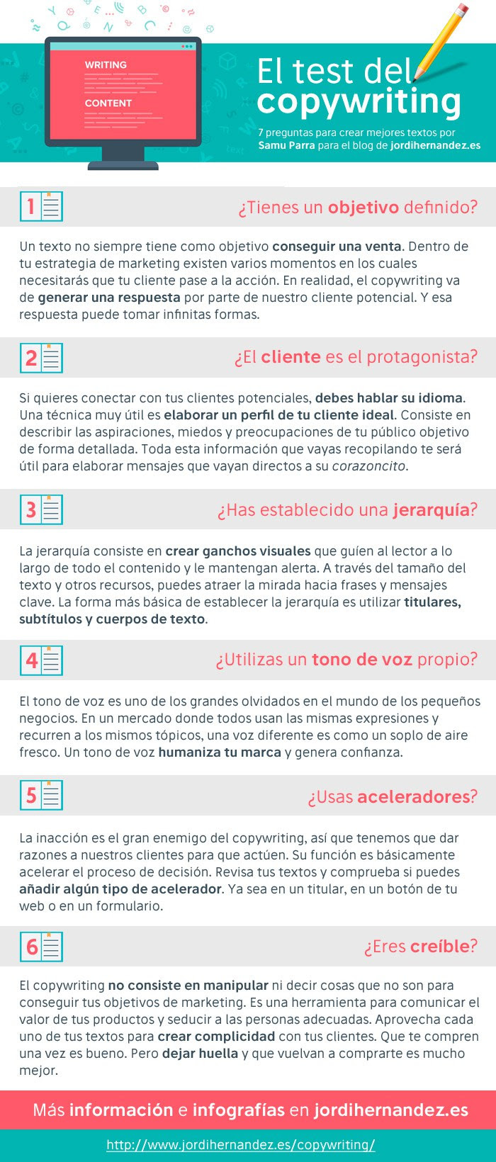 ¿Tus textos pasan el test del copywriting?