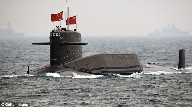 Pomp: The gathering of ships and submarines was watched by foreign admirals and officials