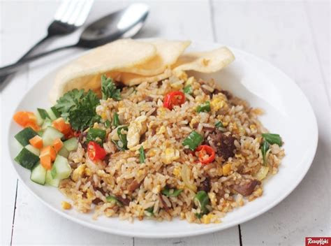nasi goreng rendang praktis lezat istimewa resep resepkoki