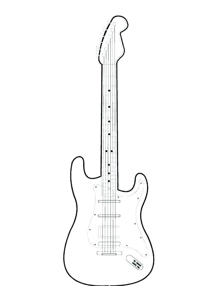 Download The best free Electric guitar coloring page images ...
