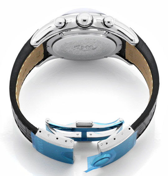 Foto 6, Corum XXL Hr Bubble Chronograph Stahl Ungetragen Topuhr, U1386