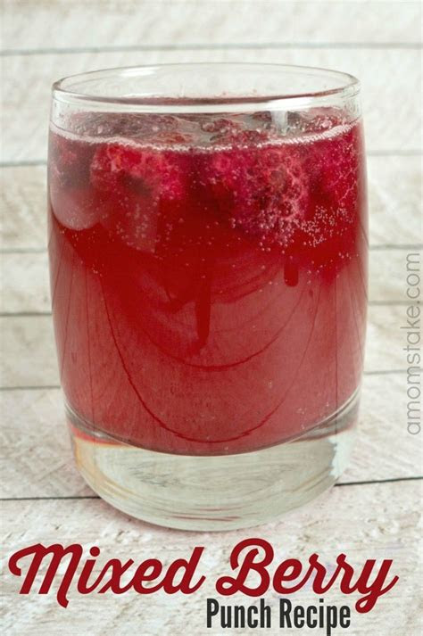 simple mixed berry punch recipe   perfect  alcoholic