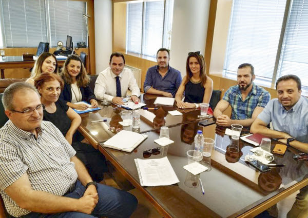 Συνάντηση Γιώργου Γεωργαντά με Ομοσπονδία Εργαζομένων ΚΕΠ