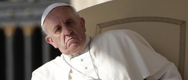 Image result for pope francis angry