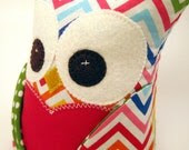 Owl Bookend Chevron READY TO SHIP