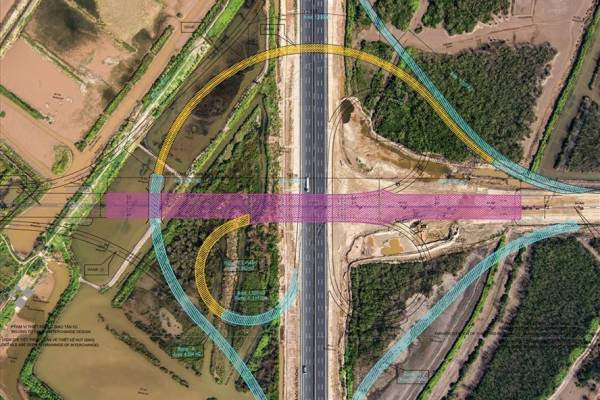 Bình đồ nút giao Tân Vũ - Lạch Huyện.