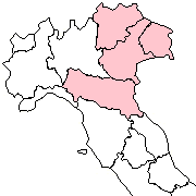 Cartina Regioni Nord Est Italia