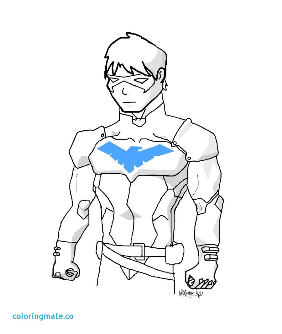 Nightwing Coloring Pages Coloring Page