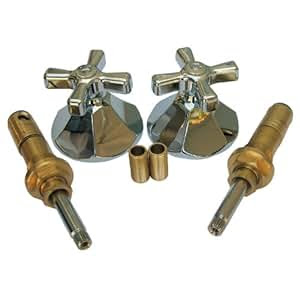 LASCO 01-9403 American Standard Renu Series Two Valve Tub or Shower Trim Kit with Stems Handles ...