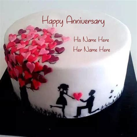romantic anniversary cake customs names write image