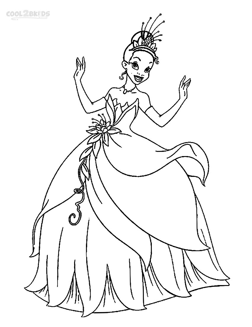 Tiana coloring pages to download and print for free