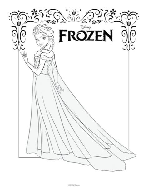  get this free printable queen elsa coloring pages disney frozen 5av31