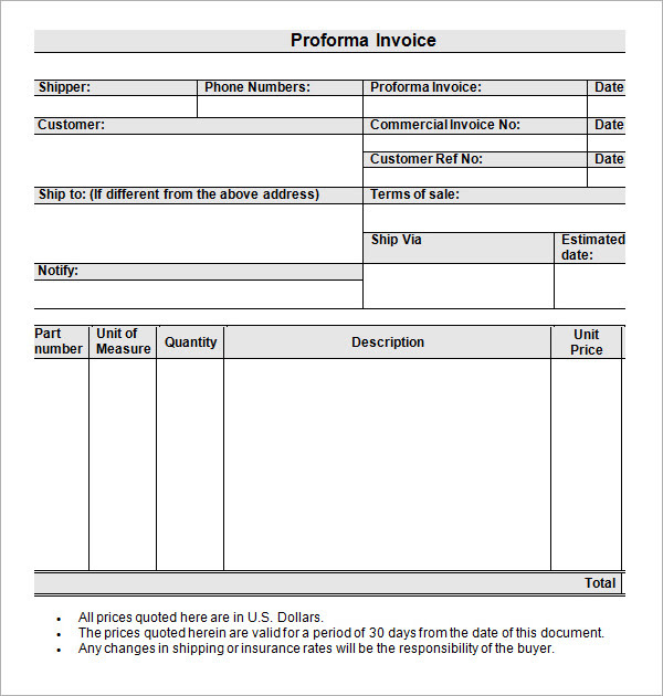 proforma invoice template pdf
 Proforma Invoice Template | sadamatsu-hp