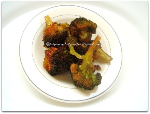 Oven roasted broccolis
