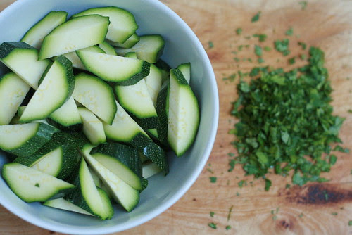 Courgette & coriandre