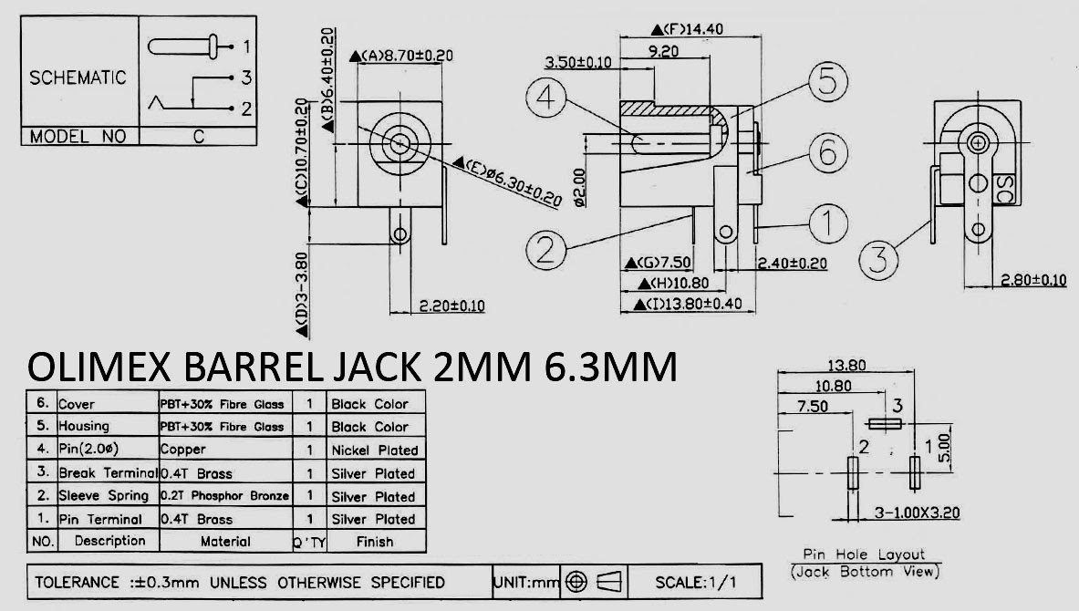 Olimex Power Jack