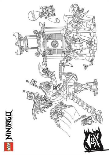 Kids N Funcom 42 Coloring Pages Of Lego Ninjago