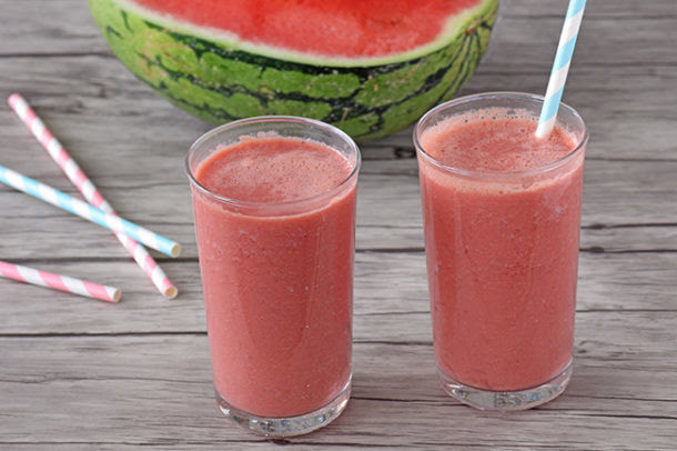 Resultado de imagen de batidos de sandia y frambuesa