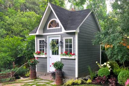 Storage Shed Pool House