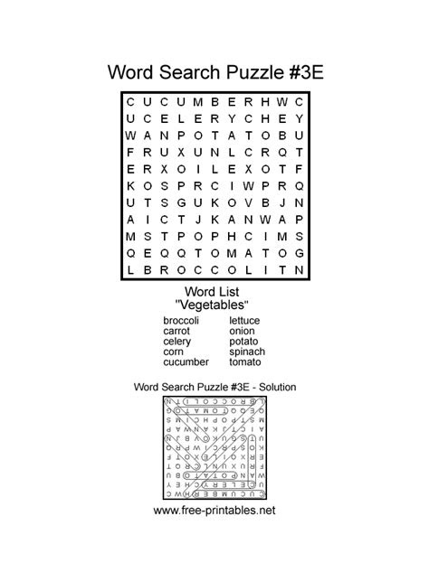  easy word searches printable word searches