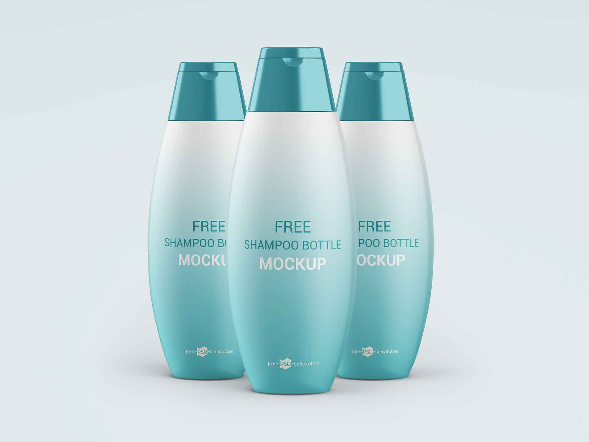Free Shampoo Bottles Mockup (PSD)