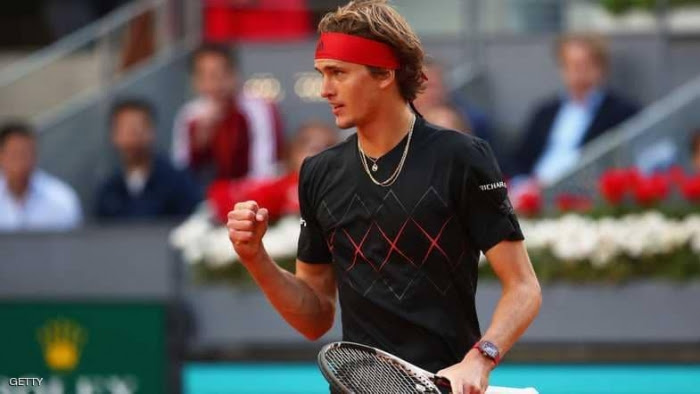 ألكسندر زفيريف يتوج بطلا لدورة مدريد للتنس