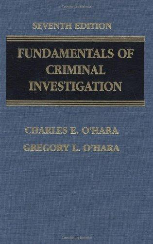 Fundamentals Of Criminal Investigation Oharas Fundamentals Of Criminal
Investigation