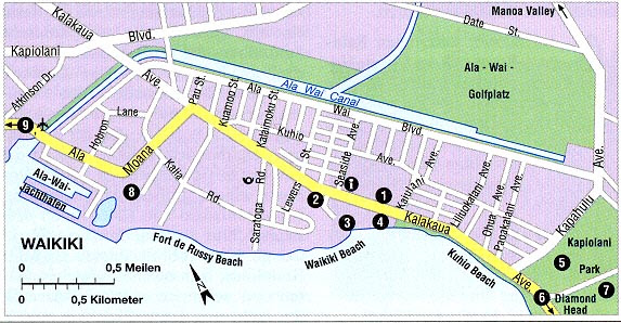 map of waikiki