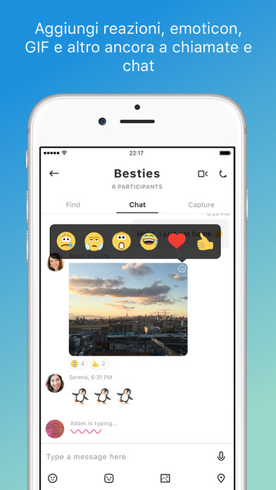 L'app Skype per iPhone si aggiorna alla vers 8.1