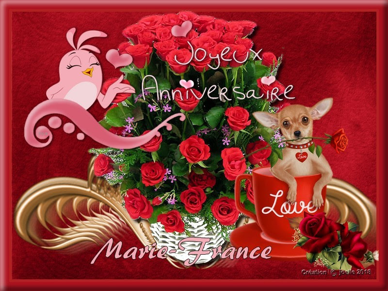 Joyeux Anniversaire A Mon Amie Marie France