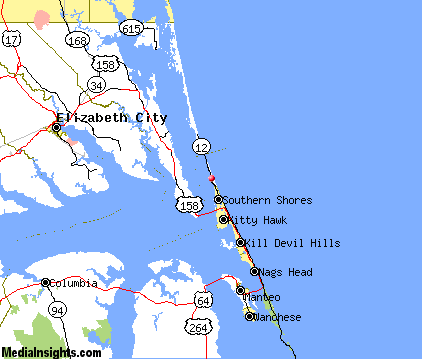 Map Of Duck North Carolina