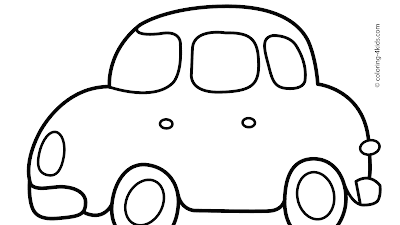 Easy Car Coloring Pages