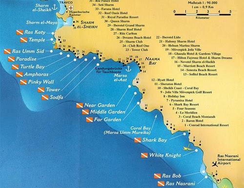 hotel map of sharm el sheikh
