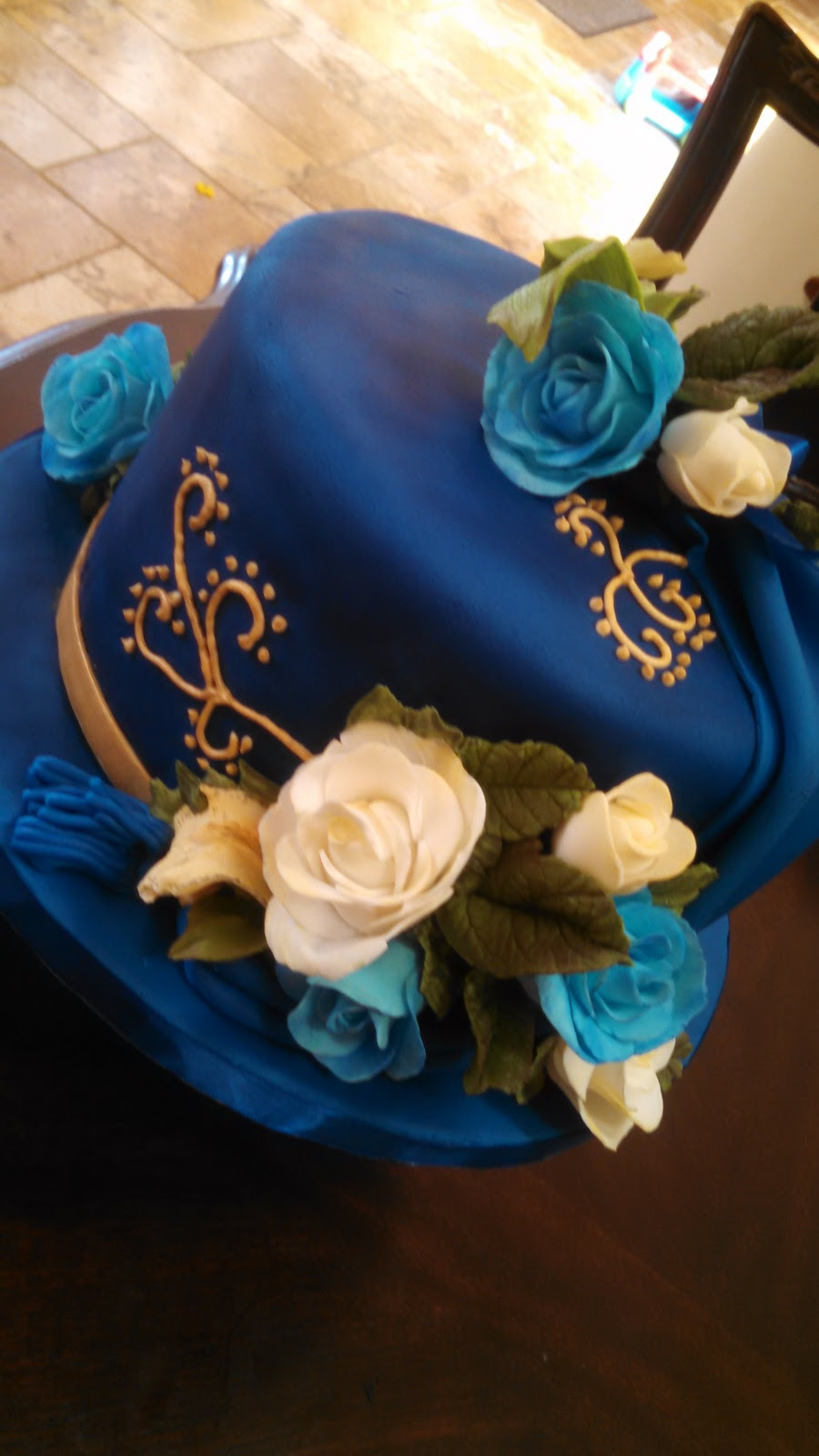 Royal Blue Birthday Cake - CakeCentral.com