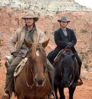 Christian Bale and Russell Crowe in 3:10 TO YUMA.